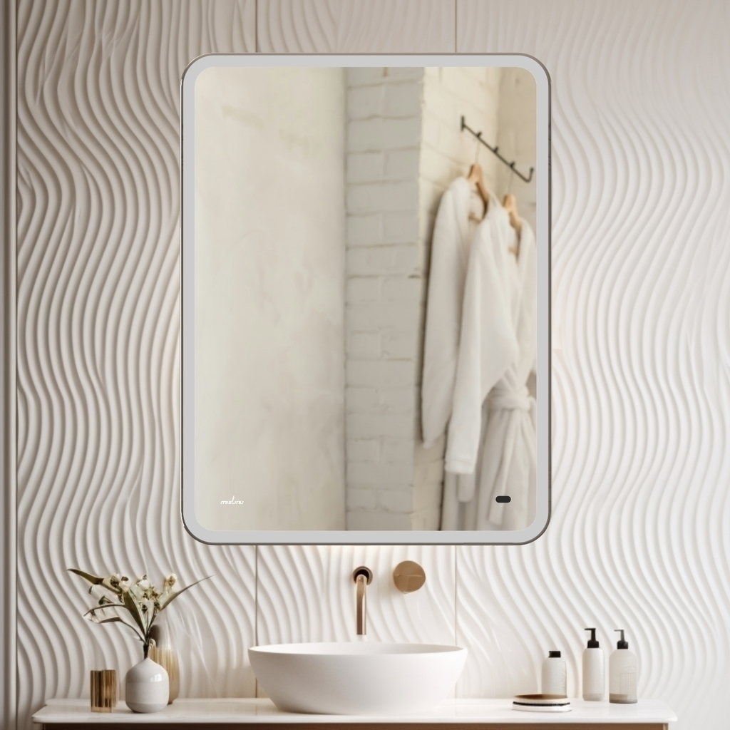 Зеркало MIXLINE, Турин, 600*800, ШВ бесконтактный сенсор, светодиодная подсветка НОВИНКА