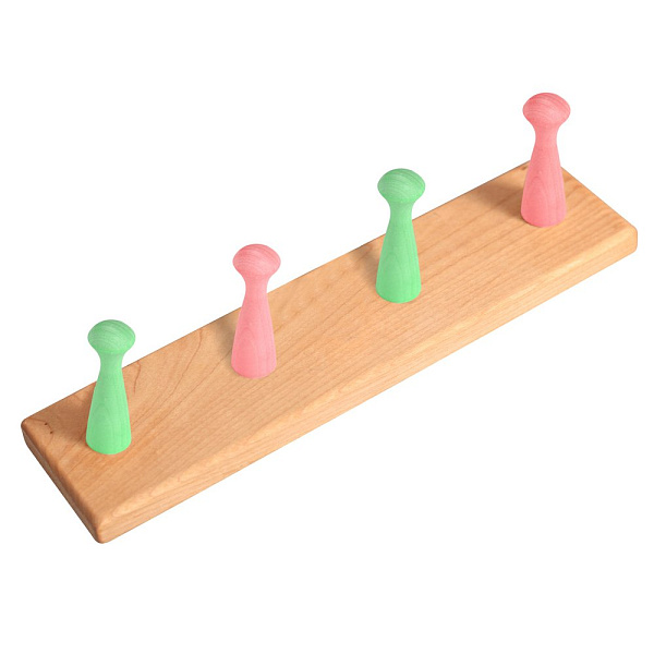 Планка настенная с 4 крючками. Размер 39,5х7х5 см. 