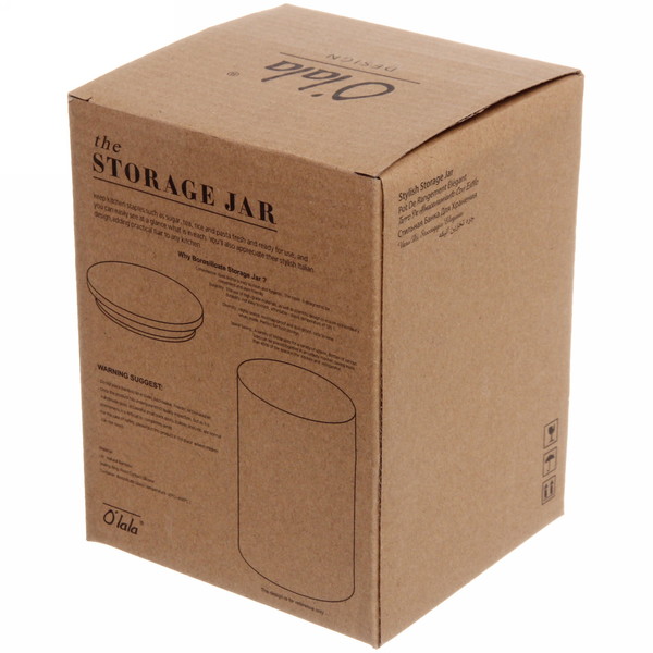 Банка для продуктов стеклянная 950мл "O'lala"