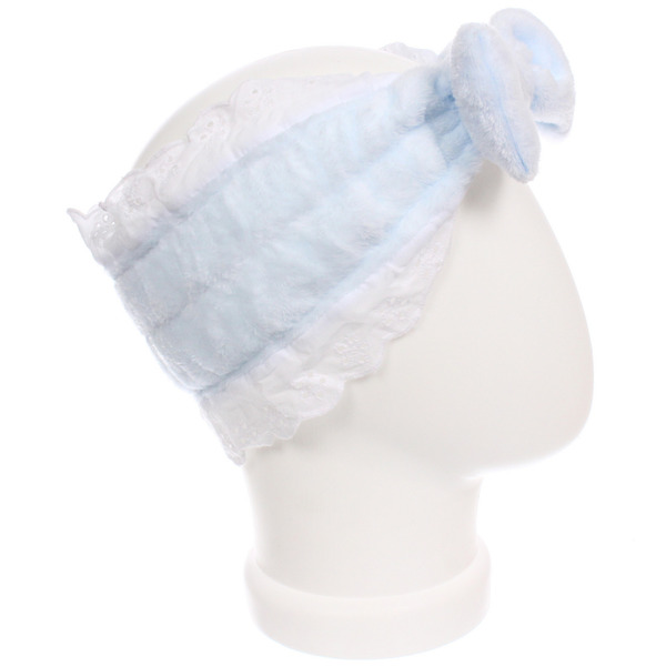 Повязка на голову "МАРМЕЛАД", цвет небесный, 20*8.5см (ZIP пакет)