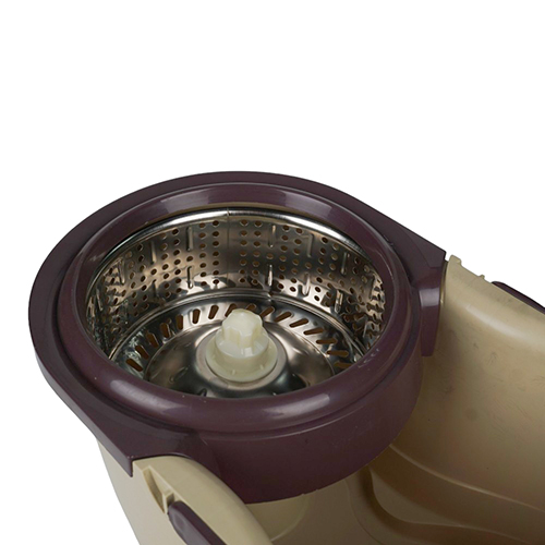 Набор для уборки, швабра+овал. ведро+центрифуга для отжима, 2 насадки из микрофибры, 1/24