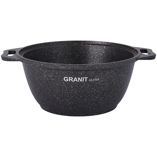Кастрюля 2,0 л, со стеклянной крышкой, АП KUKMARA линия Granit ultra, original, 1/3