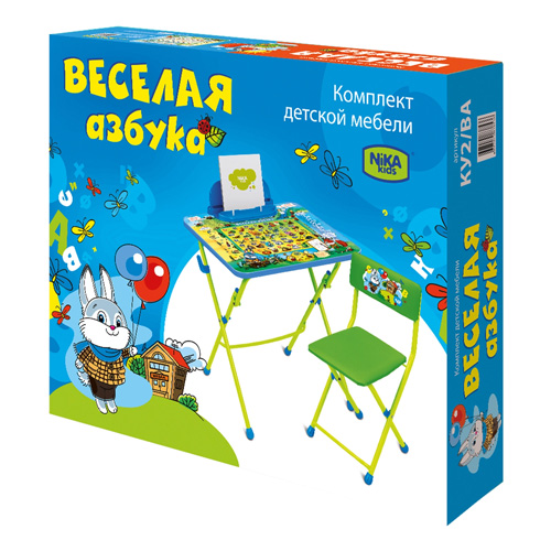 Комплект детский стол+стул  КУ2/ВА, Веселая азбука