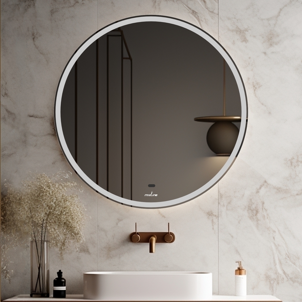 Зеркало MIXLINE, Анита-2, 600*600, ШВ бесконтактный сенсор, светодиодная подсветка+подогрев НОВИНКА