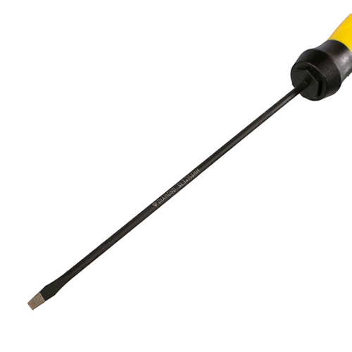 Отвертка шлицевая 3х150 алмазный наконечник твердость 59 HRC, S2 Hanskonner HK1040-16-SL3-150