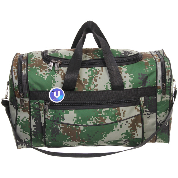 Сумка дорожно-спортивная "KANADA", цвет серый, камуфляж, 4 кармана, 27л, 60*34*25см (без лого)