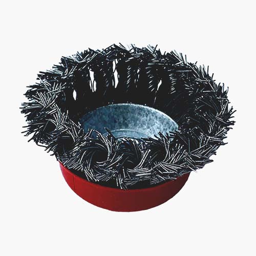 Щетка для УШМ, 100 мм М14, крученая жесткая vertextools 12200-100