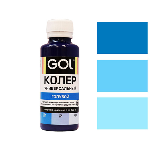 Паста колер унив.GOL (№57) голубой 0,1л (6/108)