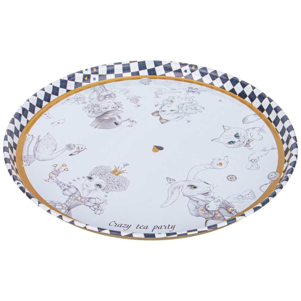 ПОДНОС СЕРВИРОВОЧНЫЙ AGNESS, WONDERLAND, 33*2, 1 СМ