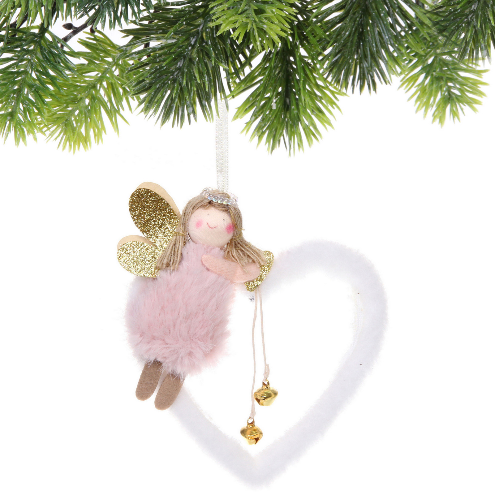 Подвеска "Фея - Волшебные крылья" 16 см, Розовый