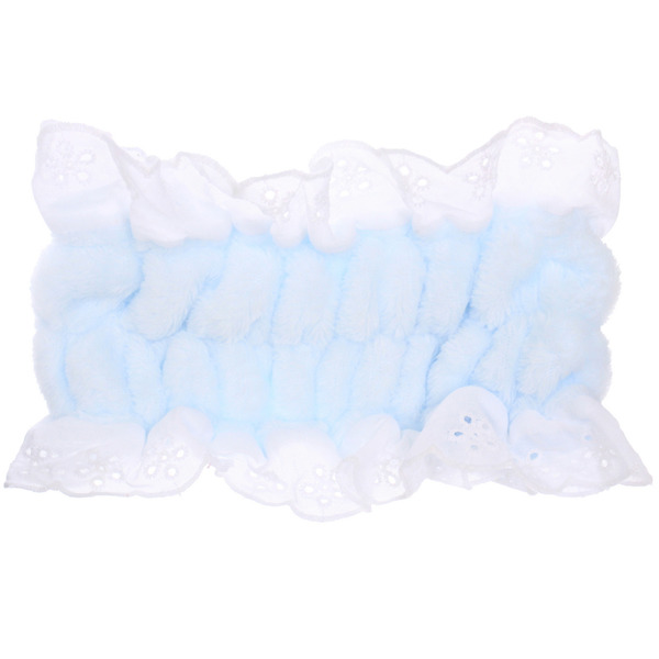 Повязка на голову "МАРМЕЛАД", цвет небесный, 20*8.5см (ZIP пакет)