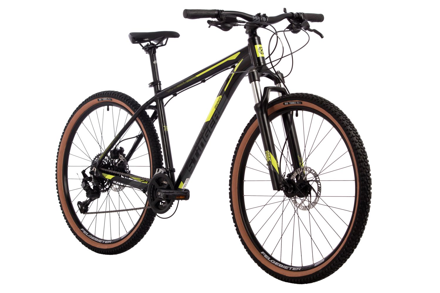 Велосипед STINGER 27.5" GRAPHITE PRO черный, алюминий, размер 16"