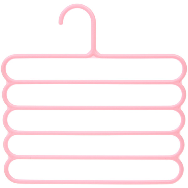 Вешалка для брюк 2шт "ИДЕЯДОМА", цвет розовый, 5 отд, 30*30см (Лейбл Селфи)