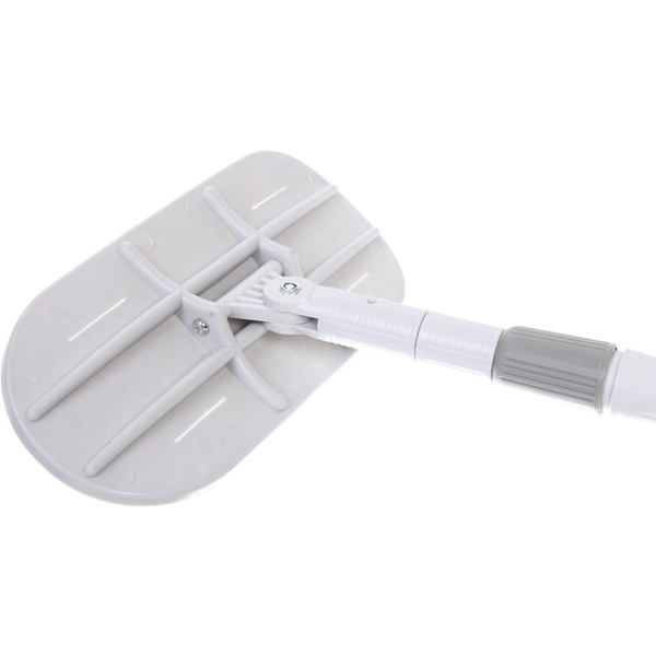 Швабра с насадкой из микрофибры, телескопическая ручка 77-120см силиконовое основание ZY5011