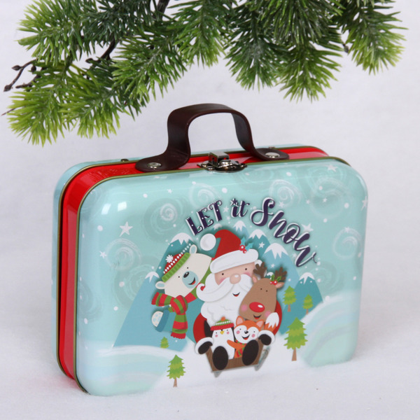 Банка жестяная "Зимние покатушки" 18*13*7,5см