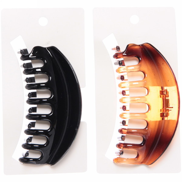 Заколка-краб для волос на блистере "Diana Collection - Vera", микс 2 цвета, 9см 