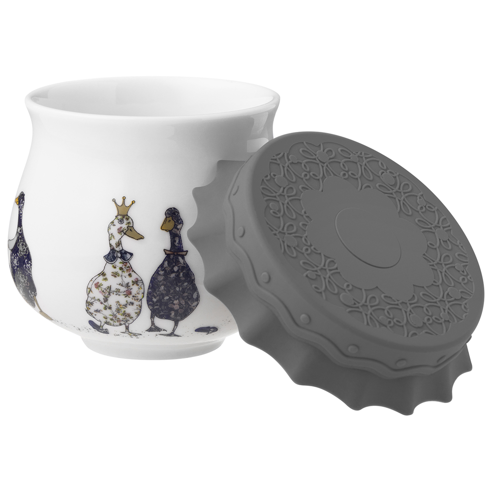 БАНКА LEFARD, FAMILY FARM, С СИЛИКОНОВОЙ КРЫШКОЙ 8*8*6, 5 CM 180 МЛ