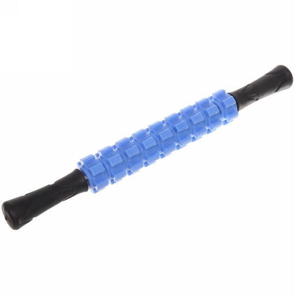 Массажер пластик "Скалка рельеф" 45*6 см, микс