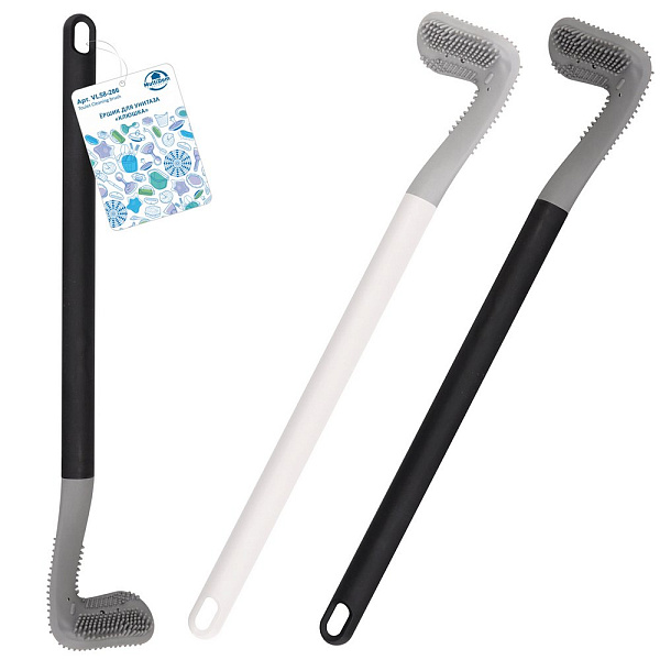 Ершик для унитаза "Клюшка". Размер 8х40см. 2цв