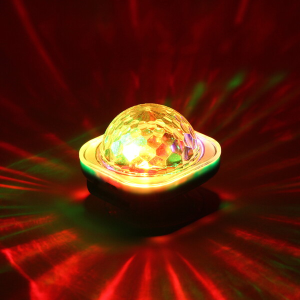 Диско-шар Dancer" с ремешком на руку, авторежим, датчик звука (в комплекте с присоской), RGB (220V)