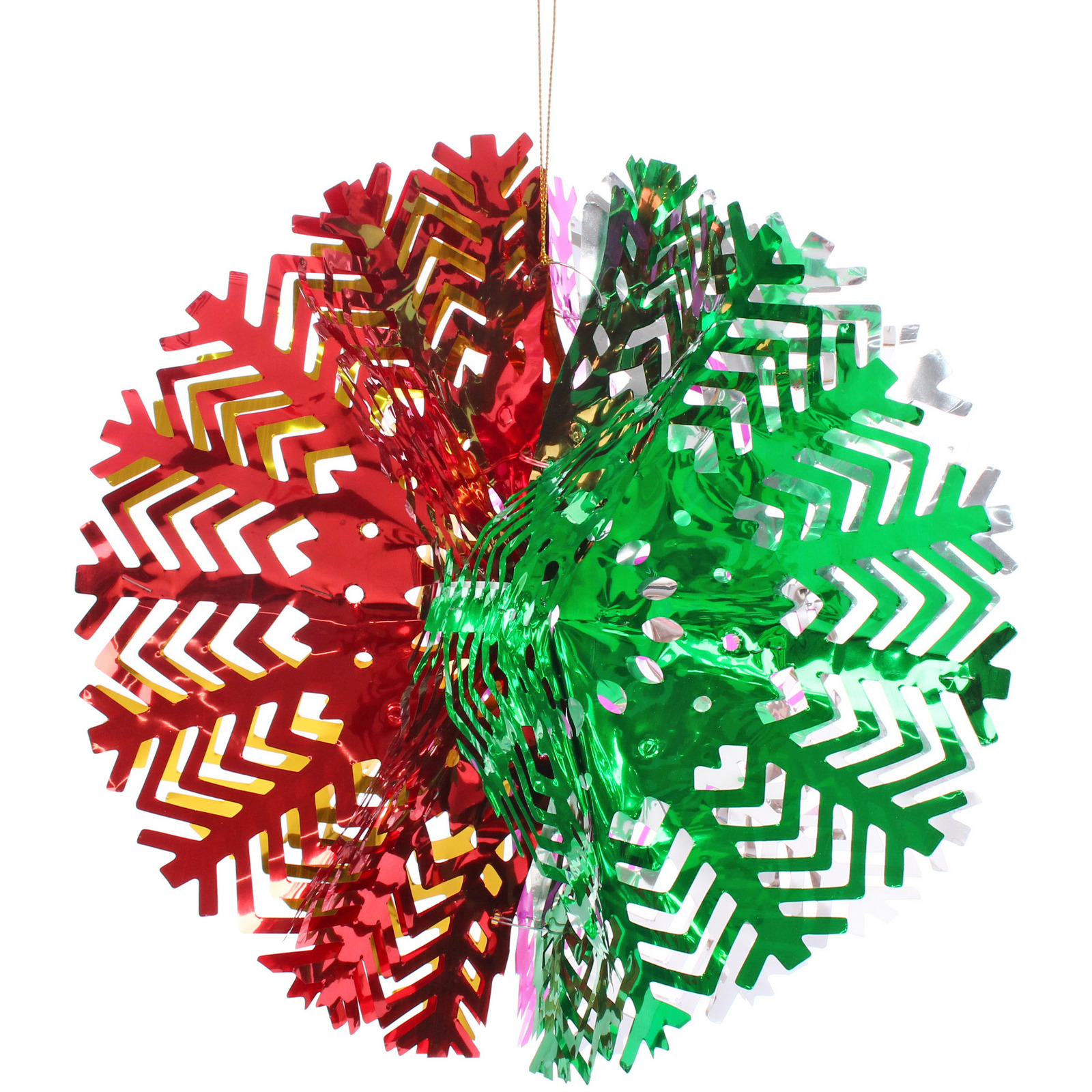 Украшение фольгированное "Снежный шар" d-30 см, Мультицвет