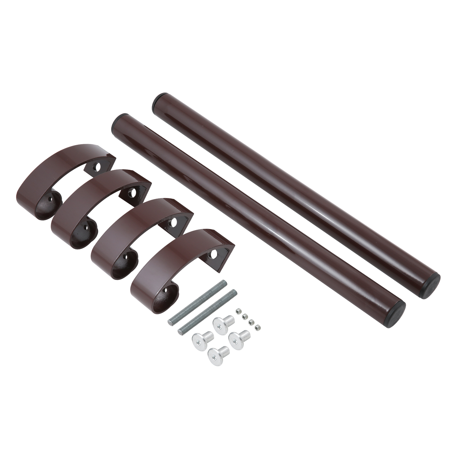 БУЛАТ РС-02.400.8017 коричневый, регулируемая, ручка скоба для аллюм. и ПВХ дверей,(АРД-02)(16)