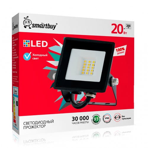 Светодиодный (LED) прожектор FL SMD Pro 20W/6500K/IP65 (SBL-EFL-20-65)