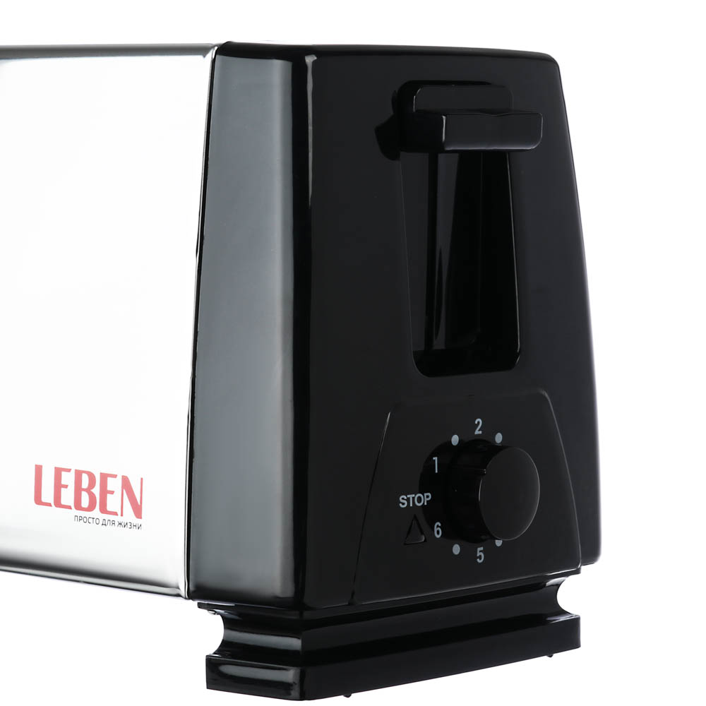 Тостер LEBEN, 750Вт, 2 отдела, 6 степеней поджарки, арт.HJT-016S