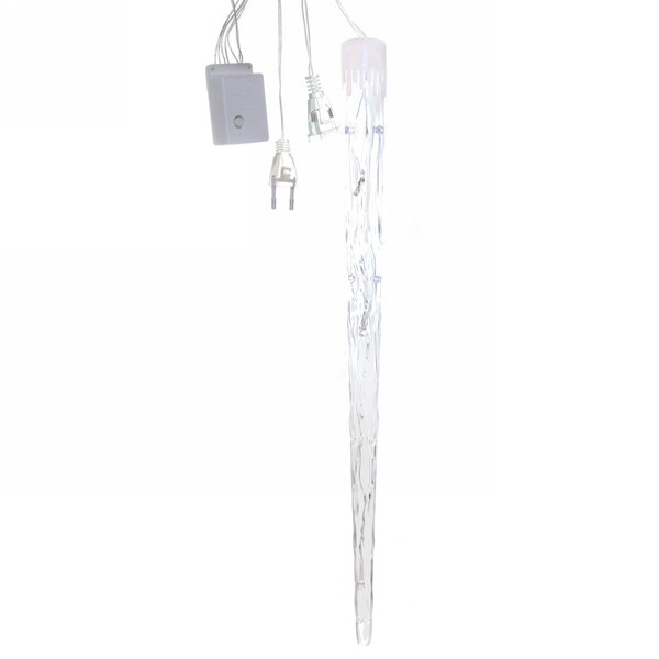 Гирлянда для дома 2,5 м*50 см 40 лампы LED  "Сосулька", Синий (8 шт), 8 режимов