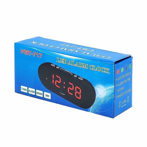 Часы настольные VST 717-5, без блока, синие