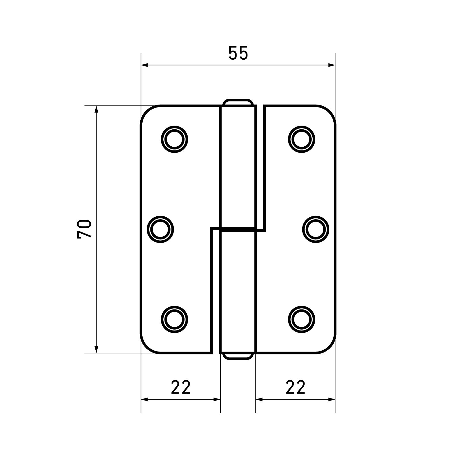 Кунгур накл ПН1-70 цинк прав  Петля (120,10!!!)