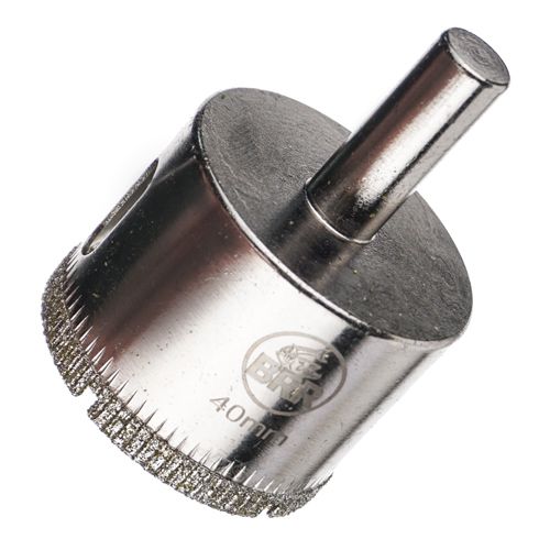 Коронка по стеклу и керамике с центрирующим сверлом 40 мм, 1/10/100