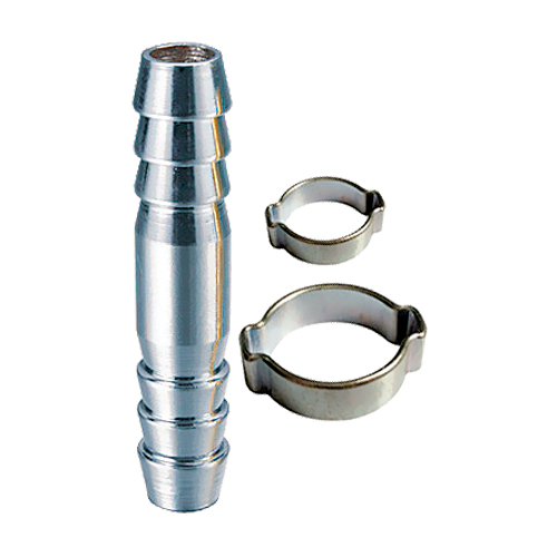 Переходник 6 мм елочка на елочку с двумя обжимными кольцами 6*11 мм, блистер, Fubag