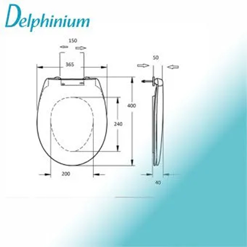 Сиденье для унитаза Delphinium "DK-3002", детское, розовый