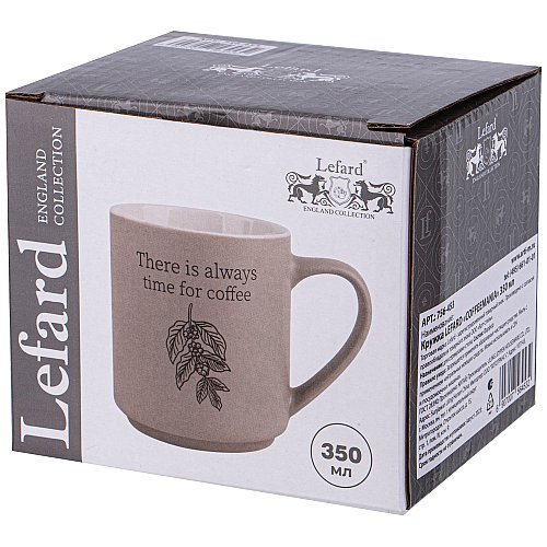 КРУЖКА LEFARD "COFFEEMANIA" 350МЛ