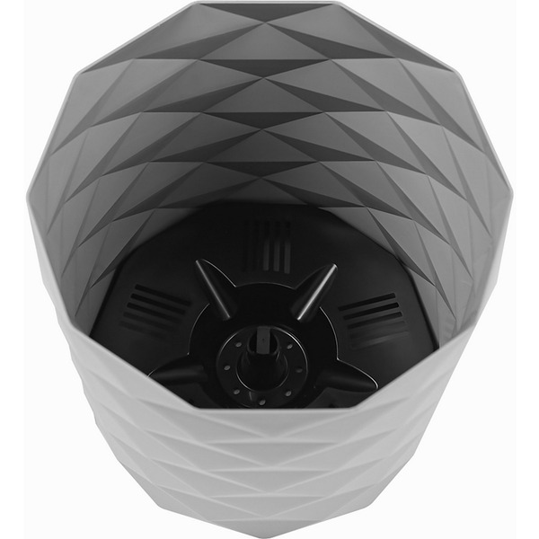 Кашпо для цветов пластиковое 3л d-17,7см "Диамант" Серый жемчуг