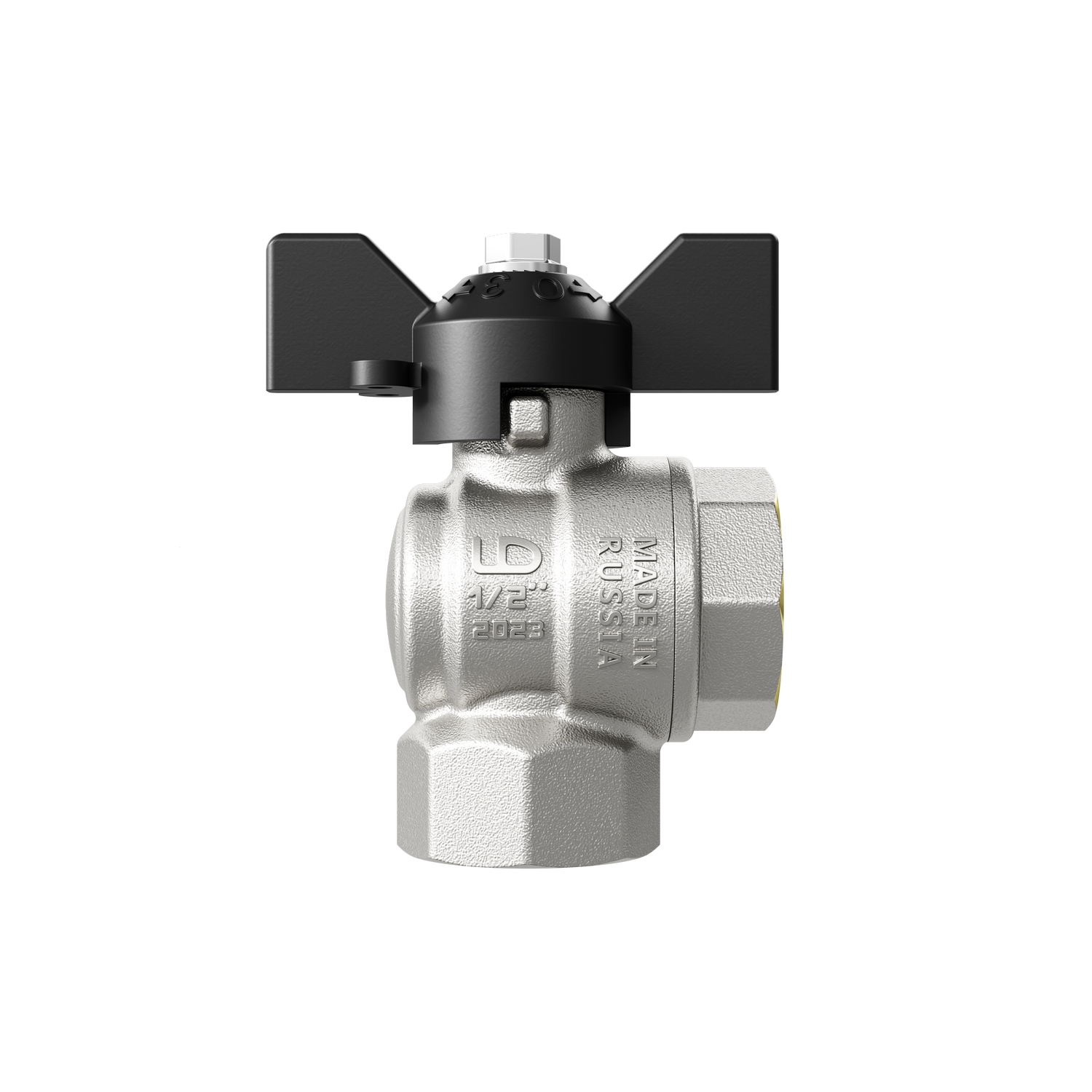 Кран угловой шаровой 1/2'' - 1/2'' вн/вн бабочка LD PRIDE