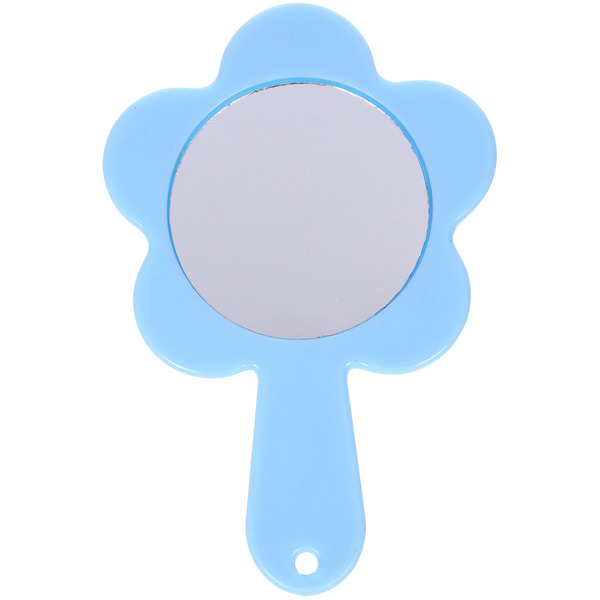 Расческа с зеркалом в наборе детские "МИМИШКИ", единорог, цвет голубой, 11см 