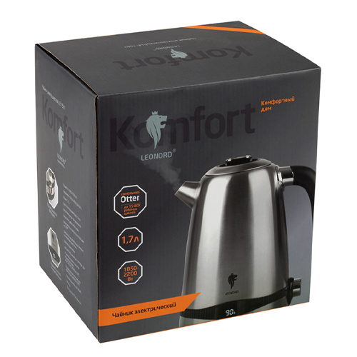 Чайник электрический Leonor LE- 1501, 1,7 л, стальной