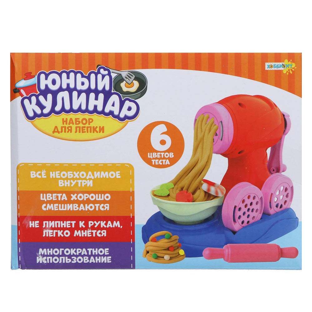 ХОББИХИТ Набор для лепки «Юный кулинар», РР, тесто, 21х15,5х7см