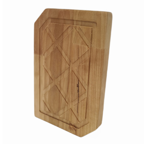 Доска разделочная GUTER BAUM, 13,3*20*1,8 см, с кровостоком, с насечкой, массив берёзы, покрыта маслом 