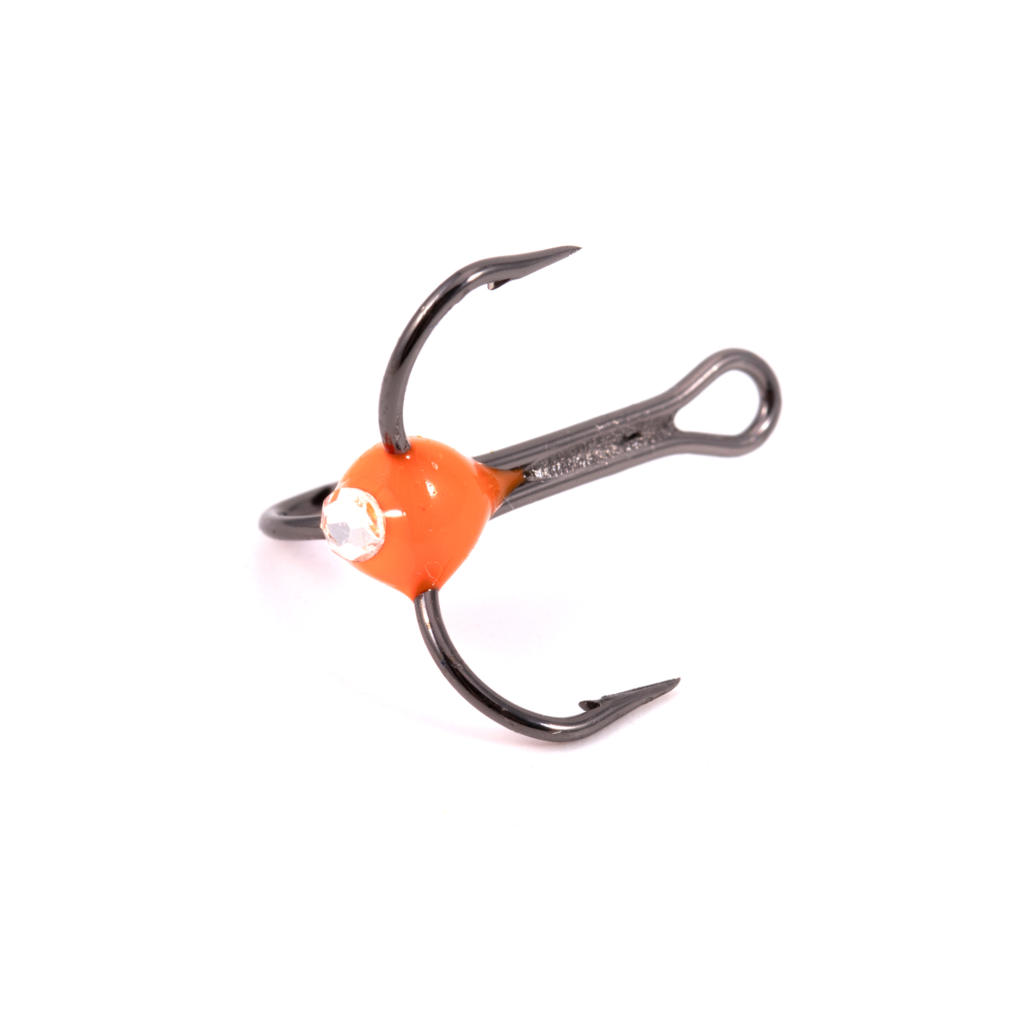 Крючок-тройник ЯМАН с каплей и глазком, размер 10 (INT), цв. ФК (5 шт.)