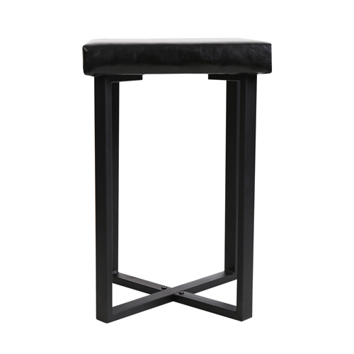 Табурет с квадратным сиденьем разборный Haushalt HT5, черный/матовый черный