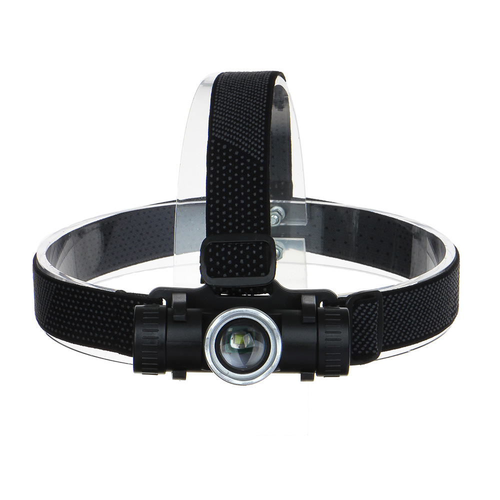 ЕРМАК Фонарь налобный, CREE XPE LED, 4 режима, 1200мАч, 8,3х3,8х7,3см,  USB кабель, пластик