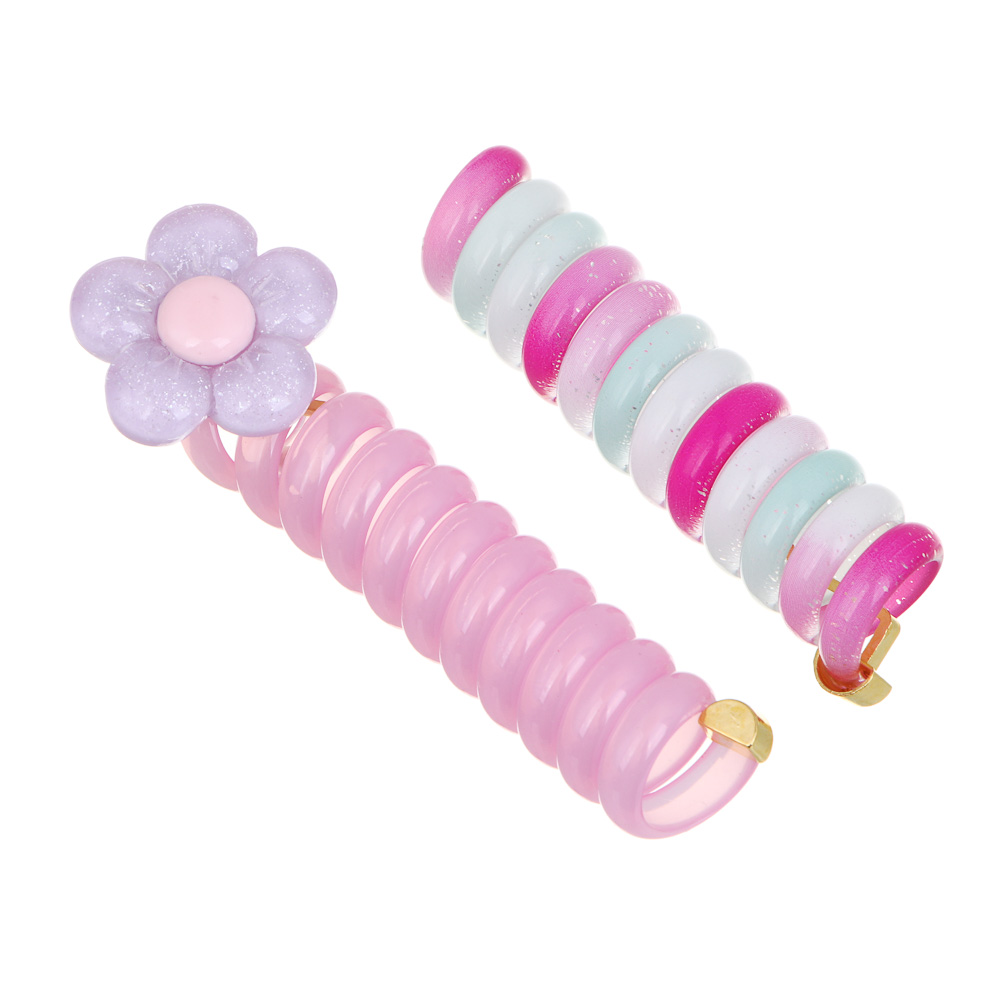 BY Русские супергерои Набор детских заколок-спиралек для волос 2 шт, ТПУ, 7см, 3 сочетания