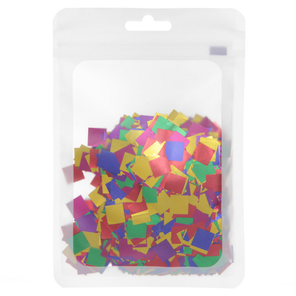 Конфетти "Квадрат" 15 г (1 см), Мультицвет