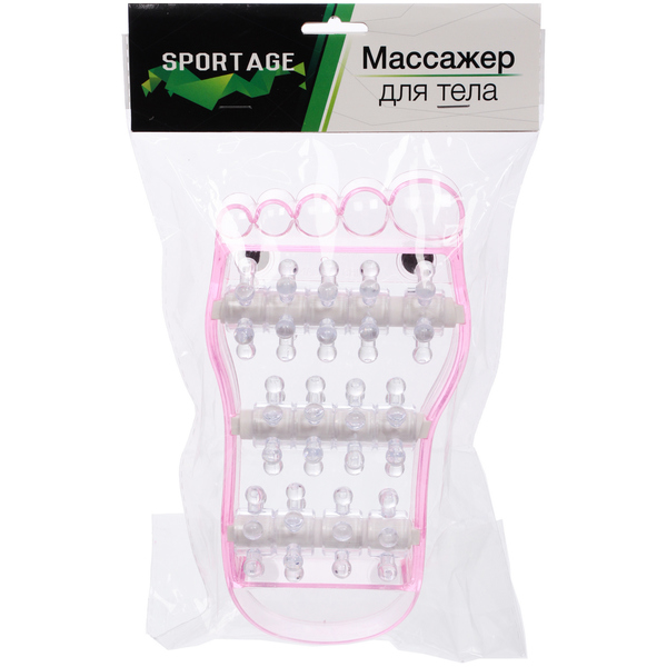 Массажер для ног роликовый "Light Foot" 20*10,5*5 см, розовый