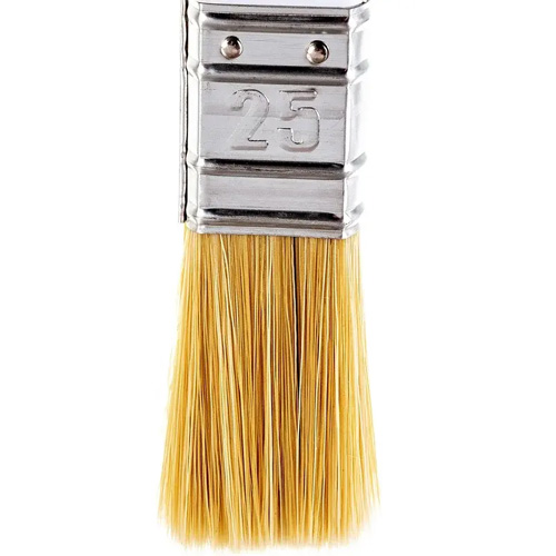 Кисть "STANDARD универсальная" 25х15 мм, светлый смешанный искусственный ворс, пластиковая ручка