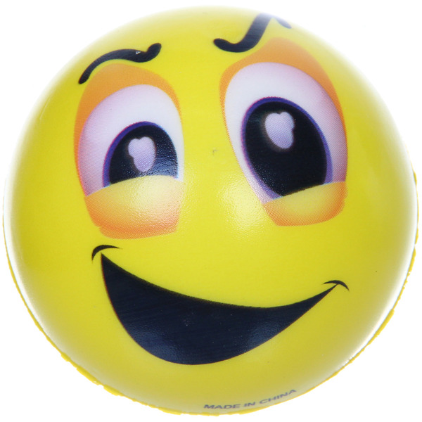 Мяч  7,6 см "Смайл" (антистресс), микс СТИКЕР НА ВЛОЖЕНИЕ