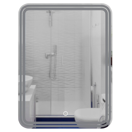 Зеркало MIXLINE, Адриана, 600*800, ШВ сенсорный выключатель, светодиодная подсветка